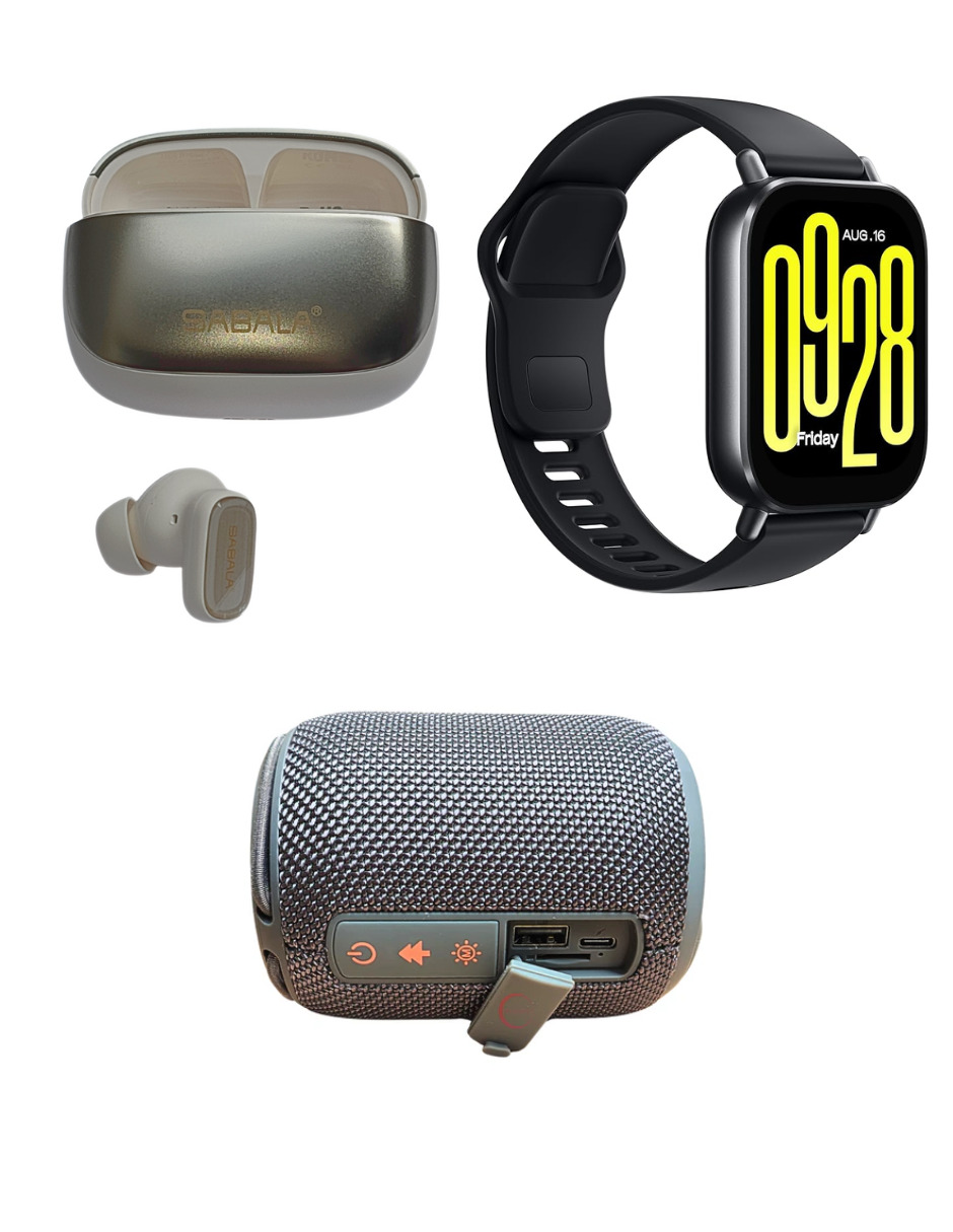 Foto 6 pulgar | Bundle Redmi Watch 5 Active Xiaomi Negro Incluye G-tide Sv30 + Sabala St766