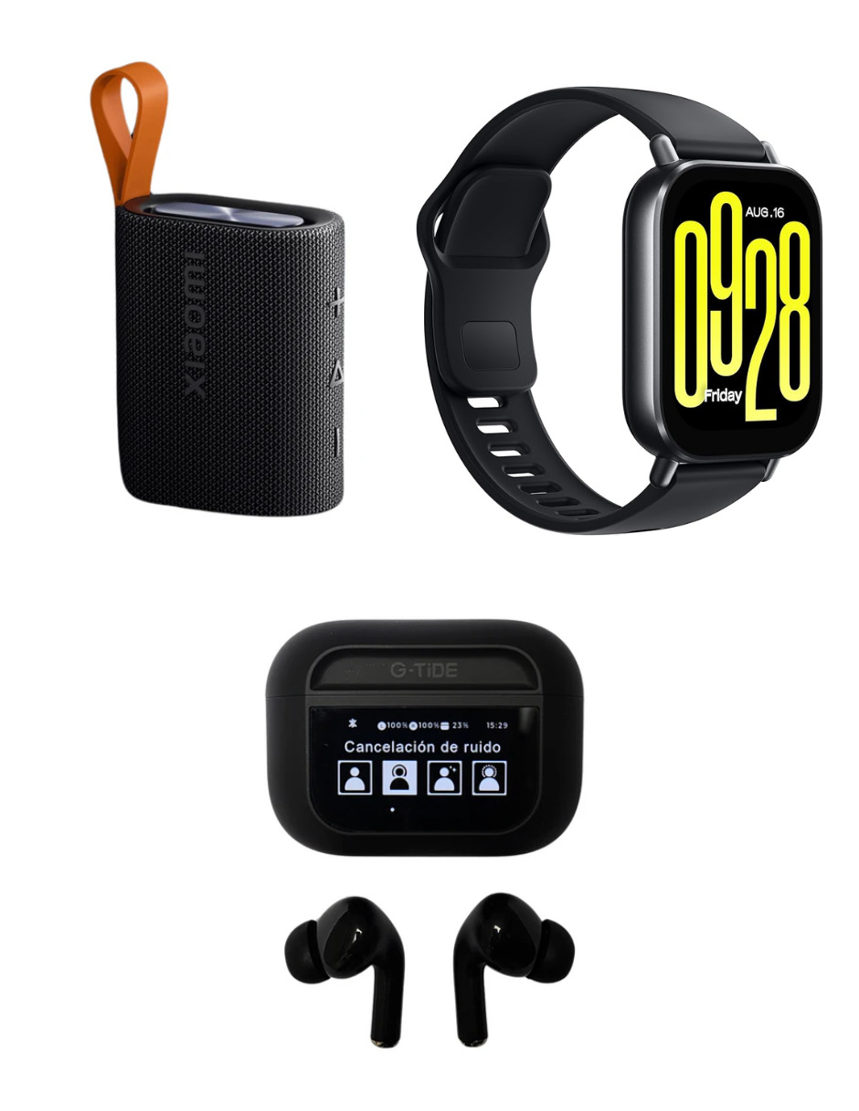 Foto 6 pulgar | Bundle Redmi Watch 5 Active Xiaomi Negro + Xiaomi Sound Pocket + G-tide Future Pod