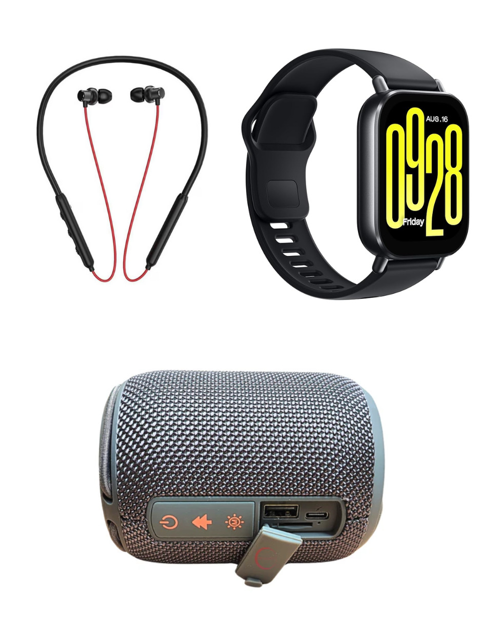 Foto 6 pulgar | Bundle Redmi Watch 5 Active Xiaomi Negro Incluye G-tide Sv30 + 1more Airfree Lace.