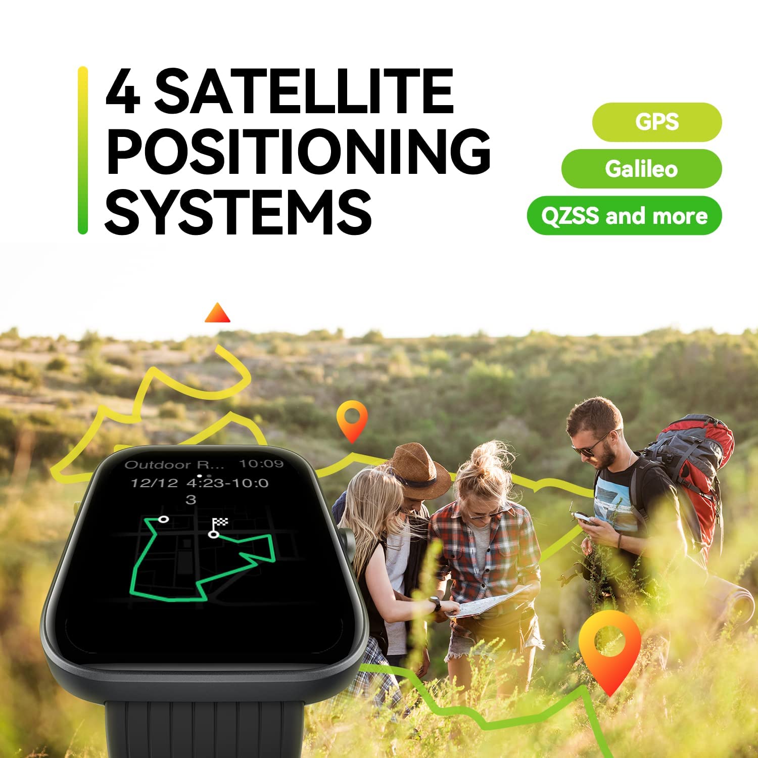 Foto 3 pulgar | Reloj Inteligente Amazfit Bip 3 Pro para Android Iphone - Crema - Venta Internacional