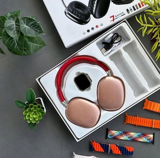 Foto 4 | Set Smartwatch Ultra 2 con 7 Correas y Audífonos Recargables Bluetooth P9
