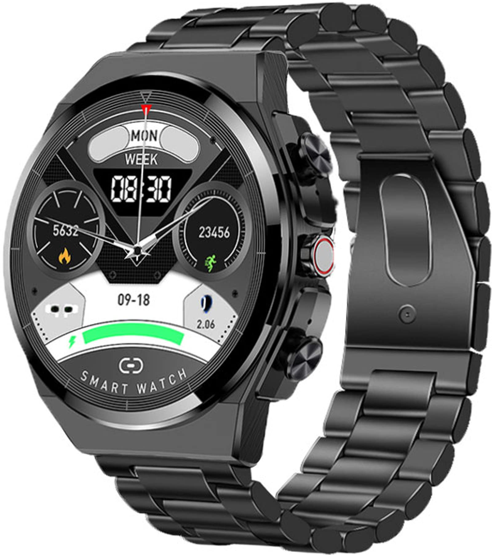 Foto 2 pulgar | Reloj Inteligente Loluka 2 en 1 con Auriculares TWS Fitness Tracker de 1,28 Pulgadas - Venta Internacional