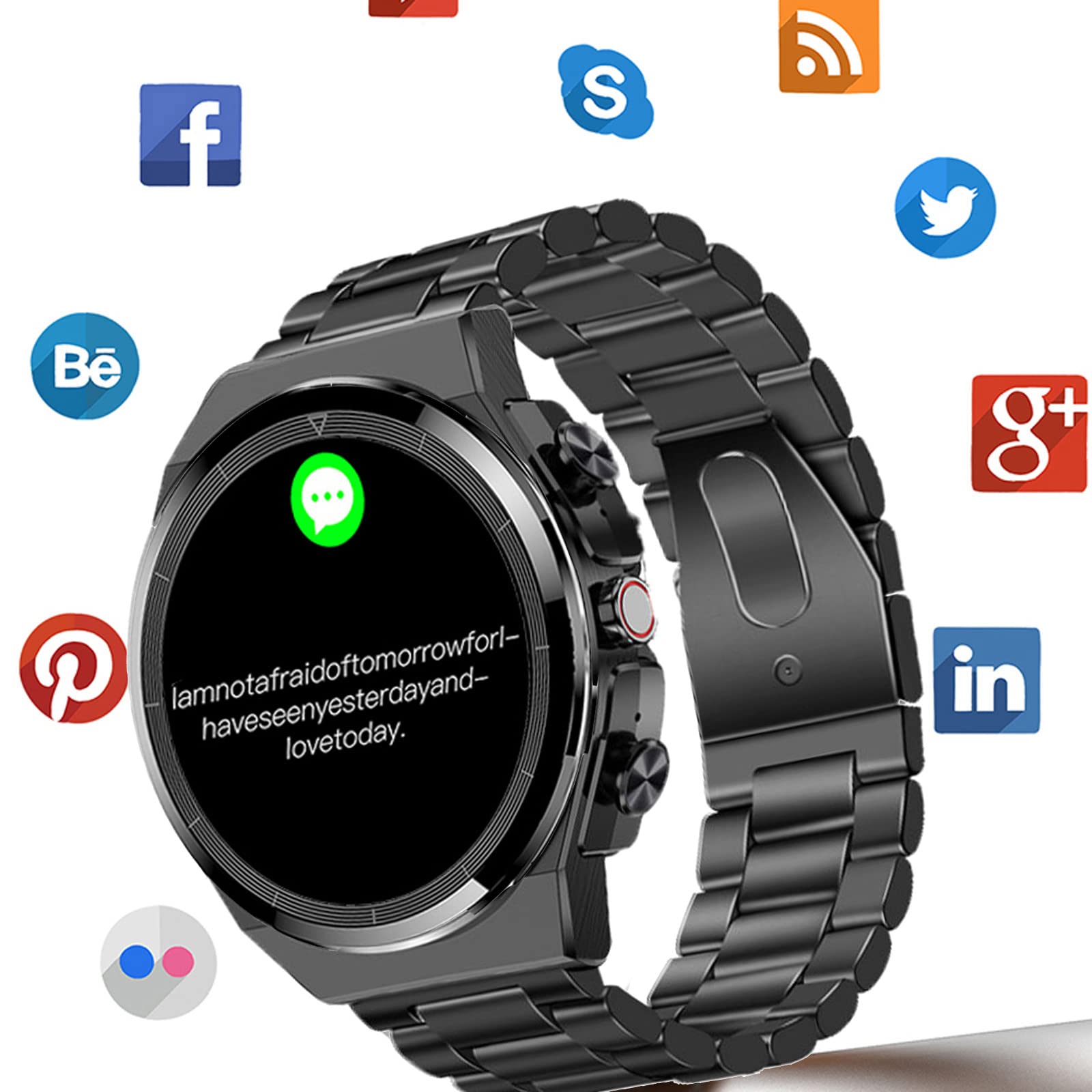 Foto 4 pulgar | Reloj Inteligente Loluka 2 en 1 con Auriculares TWS Fitness Tracker de 1,28 Pulgadas - Venta Internacional
