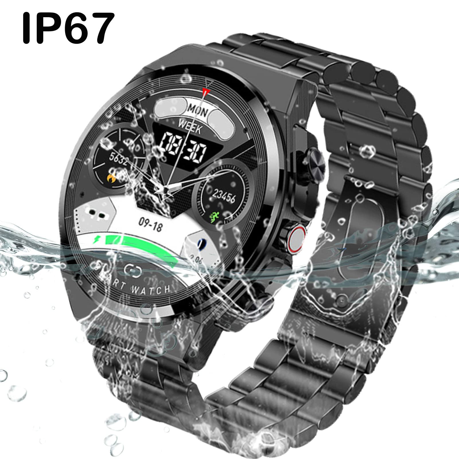 Foto 5 pulgar | Reloj Inteligente Loluka 2 en 1 con Auriculares TWS Fitness Tracker de 1,28 Pulgadas - Venta Internacional
