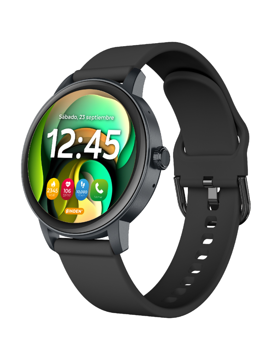 Foto 2 pulgar | Reloj Smartwatch Era One Lite Binden Realiza Y Contesta Llamadas Negro