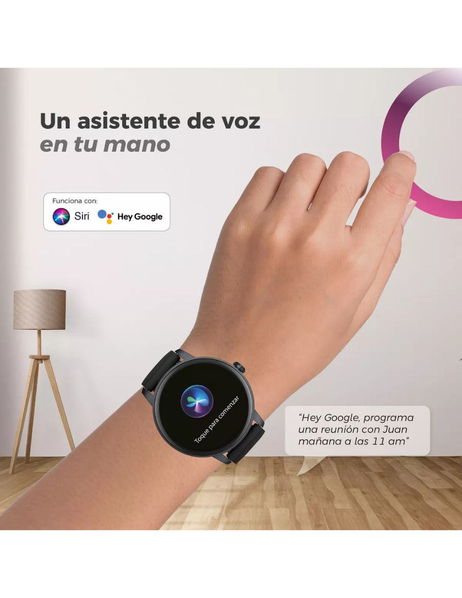 Foto 5 pulgar | Reloj Smartwatch Era One Lite Binden Realiza Y Contesta Llamadas Negro