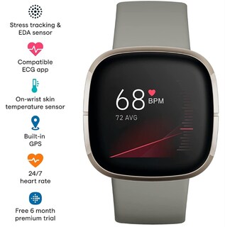 Foto 2 | Reloj Inteligente Fitbit Sense Gps Con Monitor De Frecuencia Cardíaca - Venta Internacional.