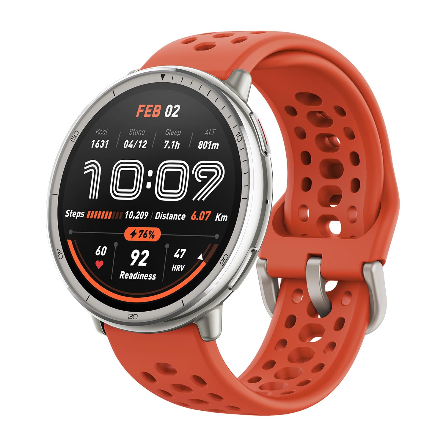 Foto 1 | Reloj Inteligente Amazfit Active 2 con Gps 44 mm Rastreador de Actividad Física Rojo - Venta Internacional