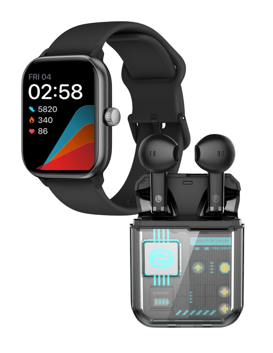 Foto 1 | Kit Smartwatch Era Day + Audífonos Vortex Binden Reducción De Ruido
