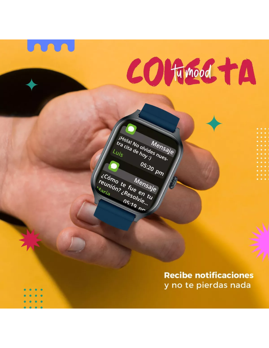 Foto 3 | Kit Smartwatch Era Day + Audífonos Vortex Binden Reducción De Ruido