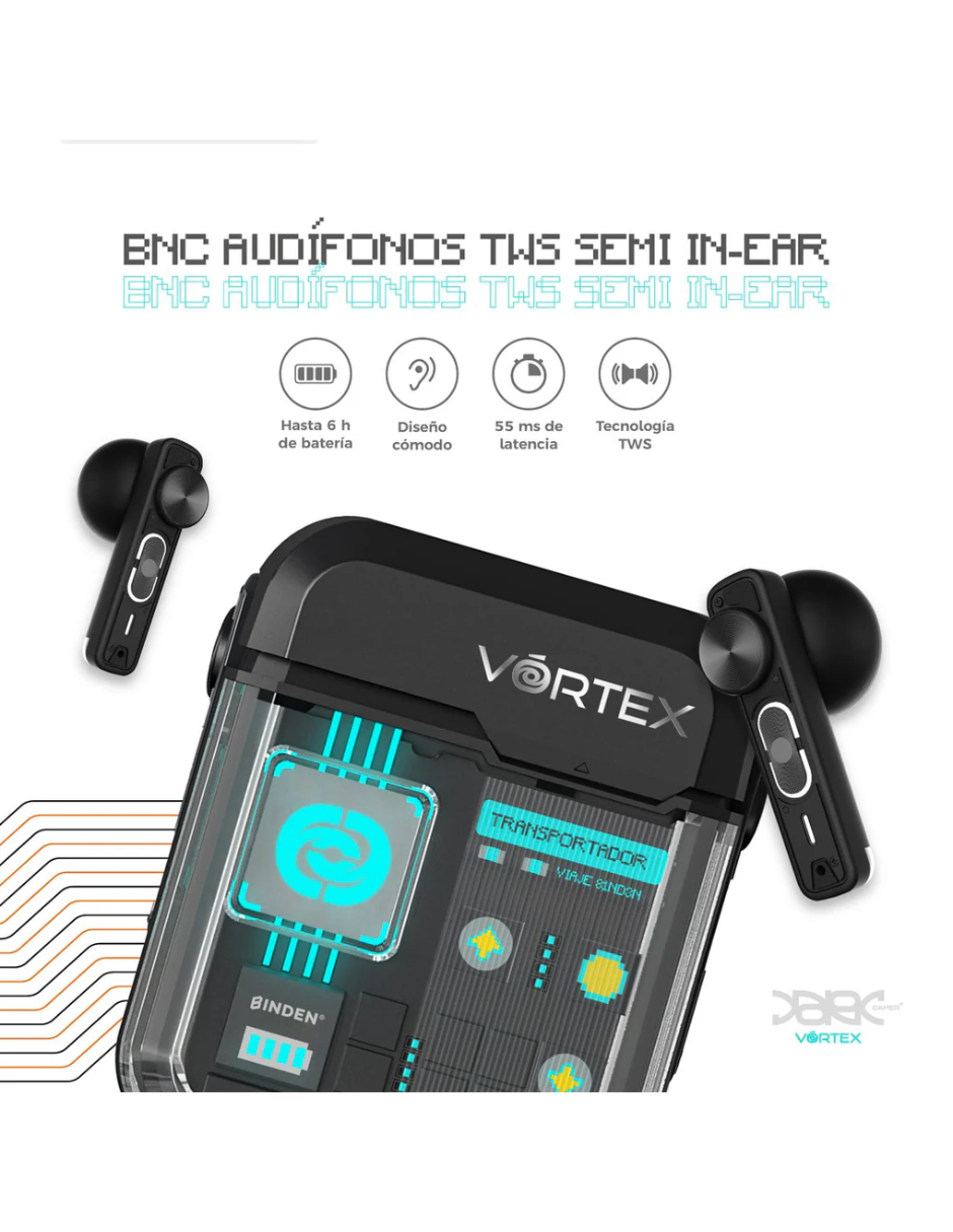 Foto 4 | Kit Smartwatch Era Day + Audífonos Vortex Binden Reducción De Ruido