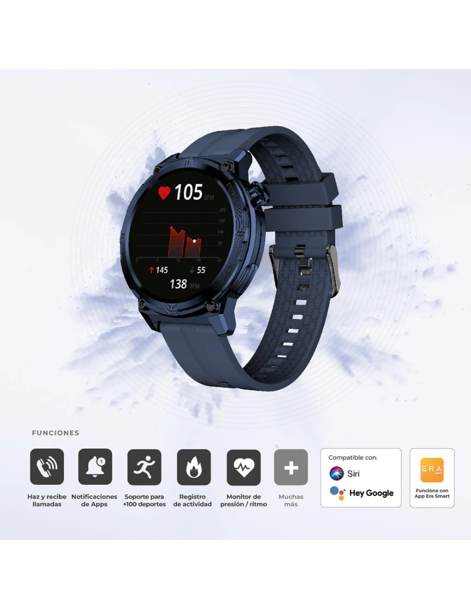 Foto 3 pulgar | Kit Smartwatch Era Army + Audífonos Dark Tanker Binden