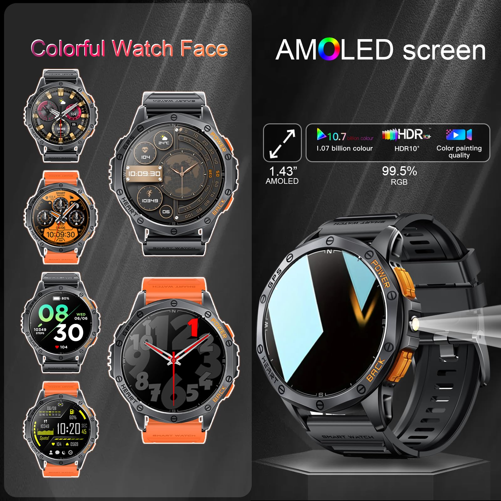 Foto 4 | Reloj Smartwatch Tiwain con Bluetooth-Venta Internacional