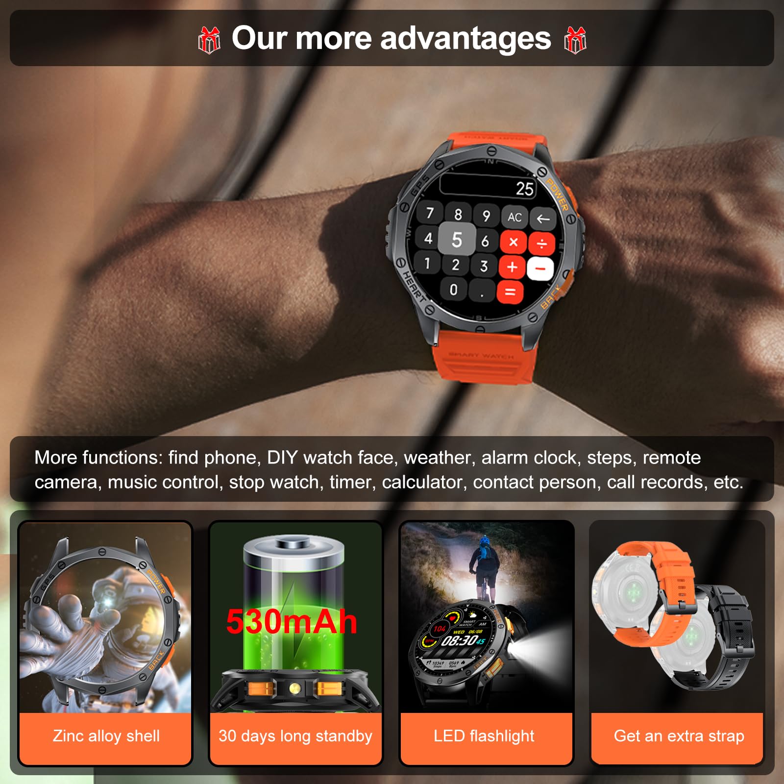 Foto 7 pulgar | Reloj Smartwatch Tiwain con Bluetooth-Venta Internacional