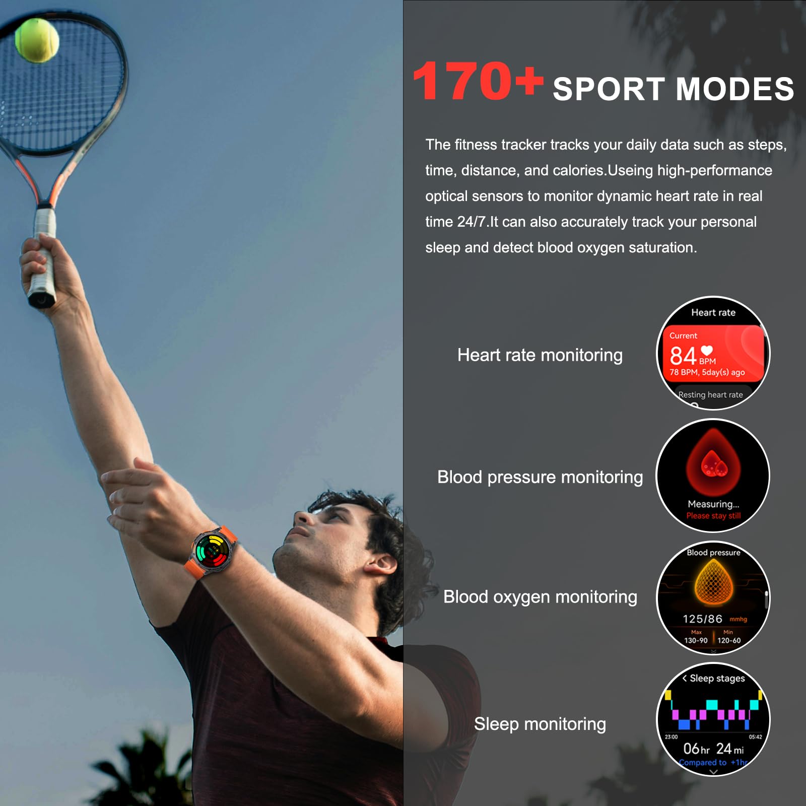 Foto 7 | Reloj Smartwatch Tiwain con Bluetooth-Venta Internacional