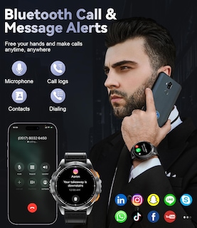 Foto 7 | Reloj Smartwatch Lige Negro para Hombre-Venta Internacional