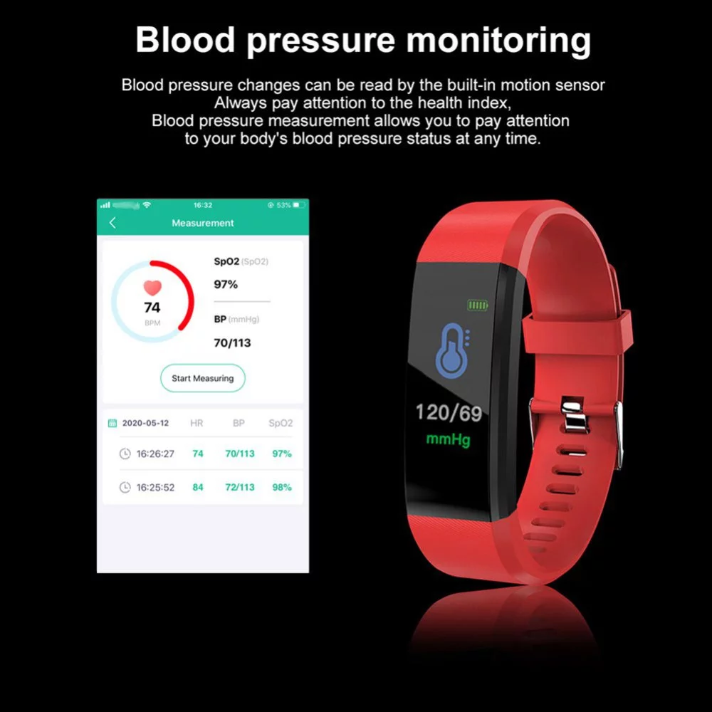 Foto 4 | Reloj Inteligente Fitness Tracker a Prueba de Agua - Venta Internacional