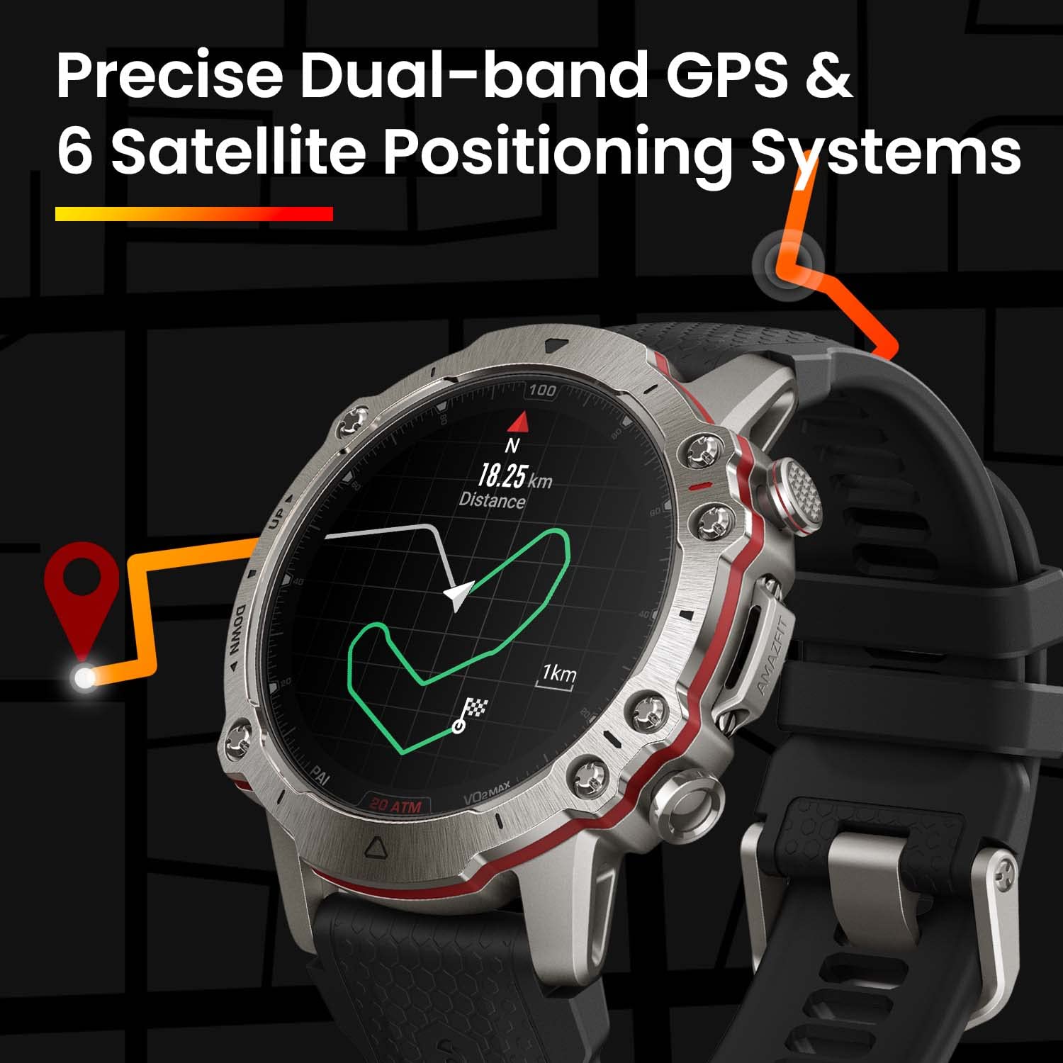 Foto 3 pulgar | Reloj Inteligente Amazfit Falcon Premium 49 Mm Titanio 200 M Wr - Venta Internacional.