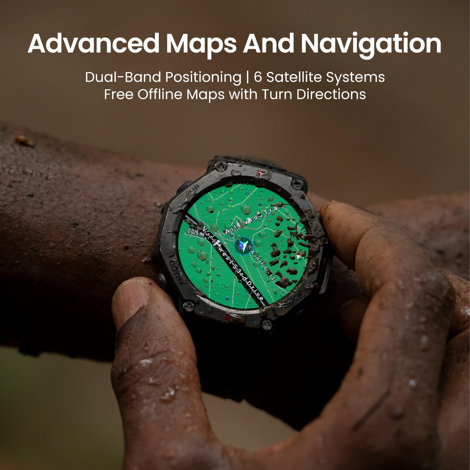 Foto 5 | Reloj Inteligente Amazfit T-rex 3, Robusto Y Militar, 48 Mm, Gps Para Android/iphone - Venta Internacional.