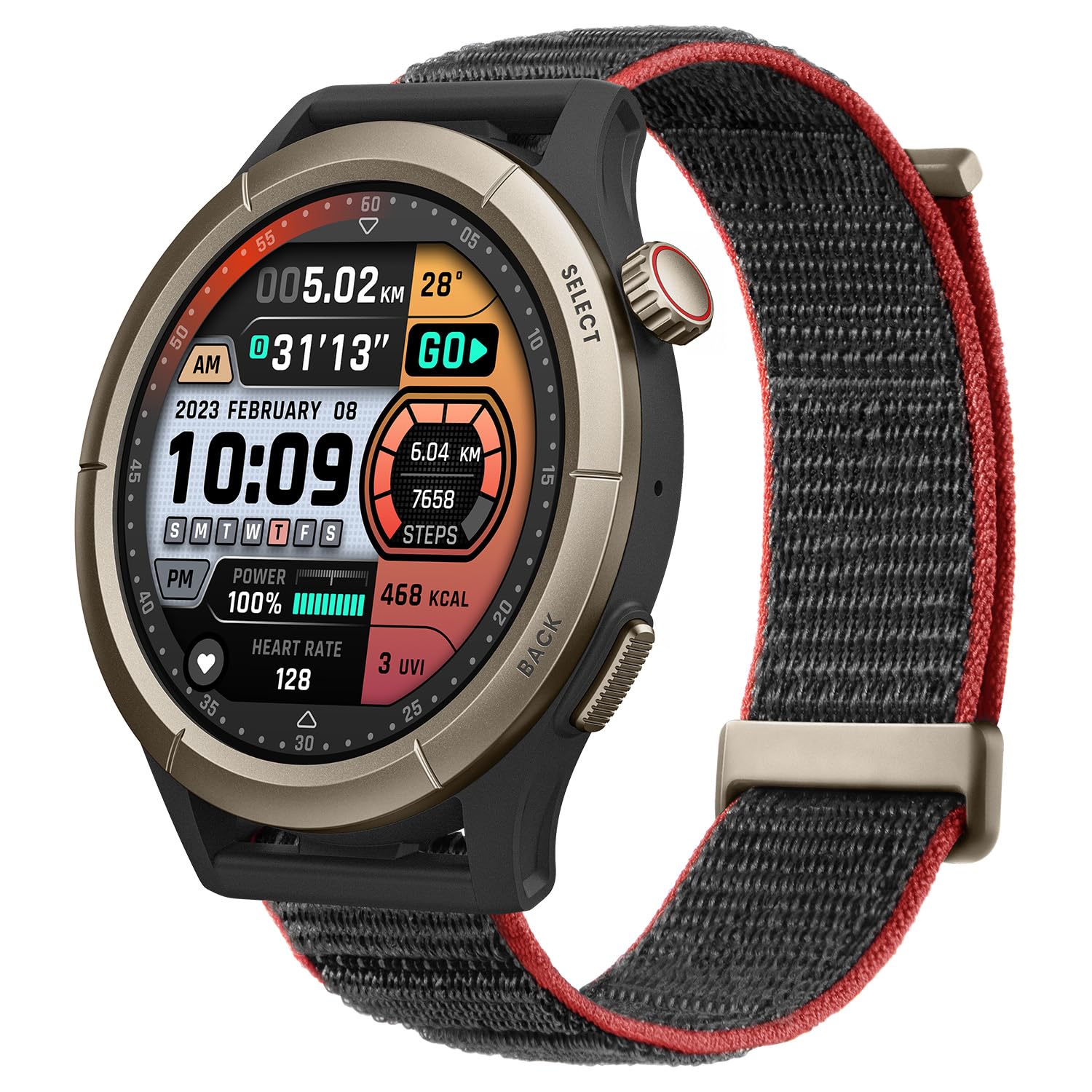Foto 2 pulgar | Reloj Inteligente Amazfit Cheetah Pro De 47 Mm Para Correr Con Gps Durante 14 Días - Venta Internacional.