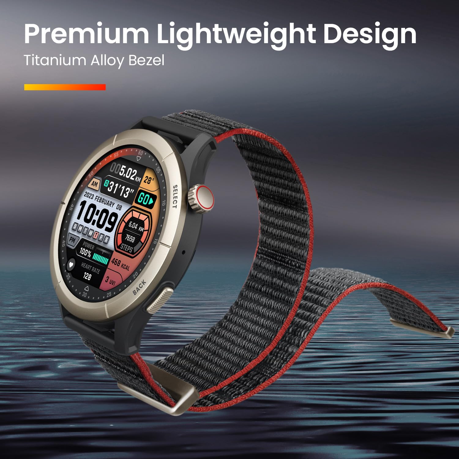 Foto 7 pulgar | Reloj Inteligente Amazfit Cheetah Pro De 47 Mm Para Correr Con Gps Durante 14 Días - Venta Internacional.