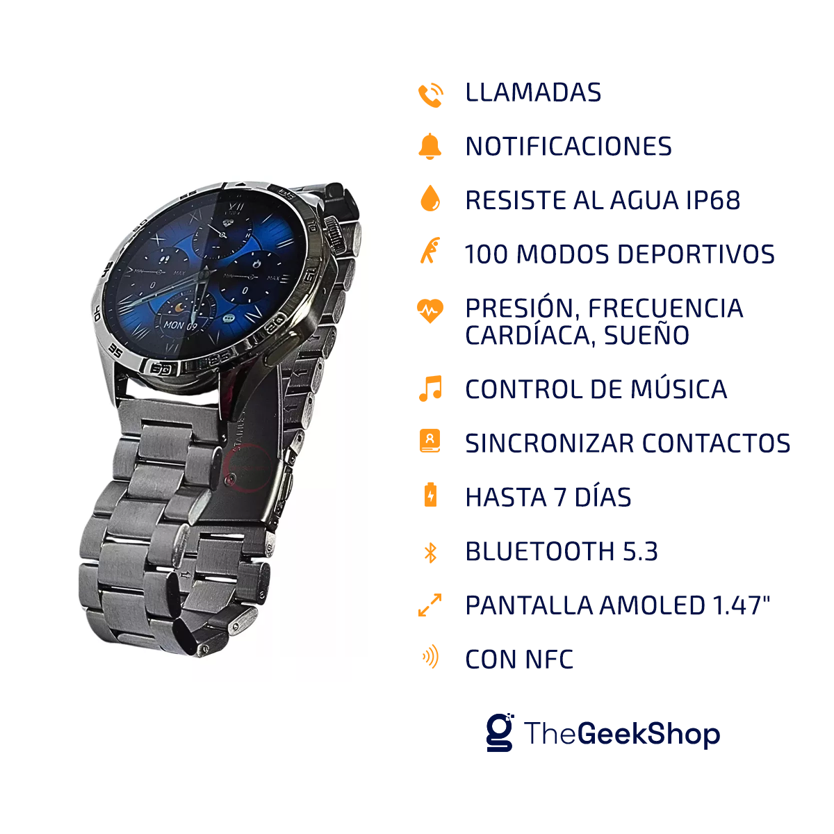 Foto 5 | Smartwatch G-tide Power Resistente Al Agua Para Iphone Y Android