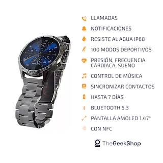 Foto 5 | Smartwatch G-tide Power Resistente Al Agua Para Iphone Y Android