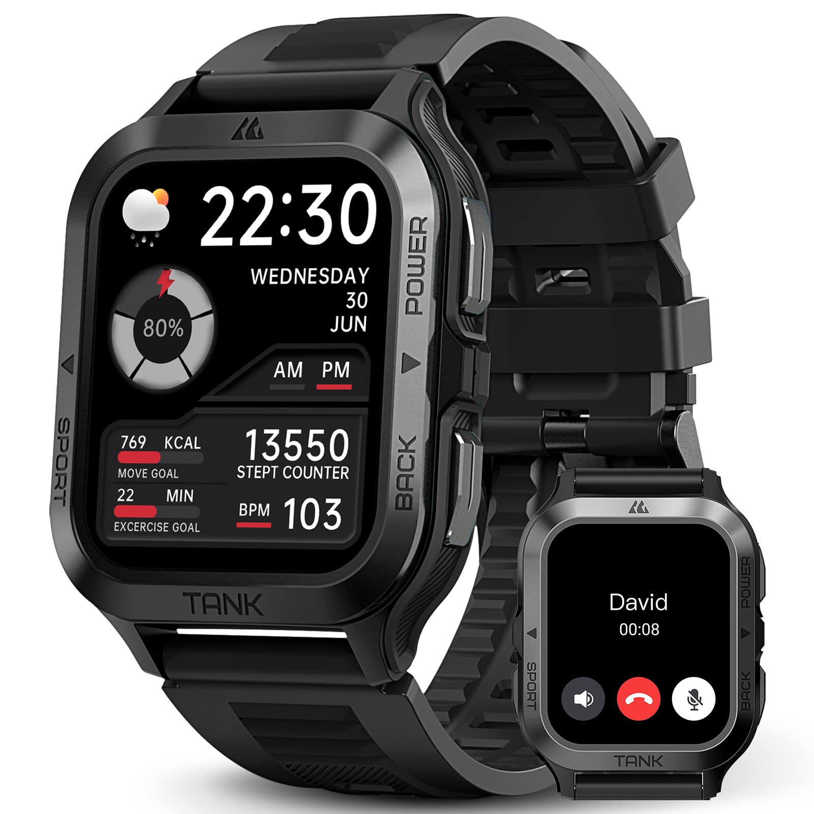 Foto 1 | Reloj Inteligente Amaztim M2, Batería De 60 Días, 50 M, Resistente Al Agua - Venta Internacional.