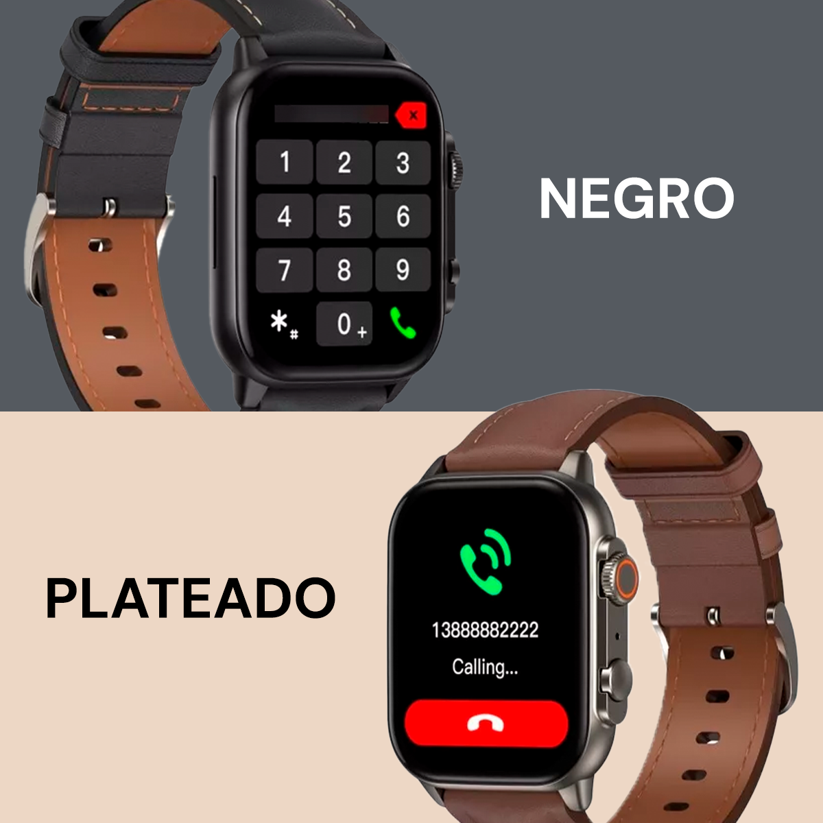 Foto 2 | Smartwatch GTIDE S3 Pro Negro Resistente al Agua IP68 con Correas Intercambiables para Mujer