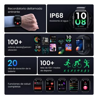 Foto 2 | Smartwatch Reloj Inteligente Llamada 1.85'' Filwans Gts Mini Color Blanco
