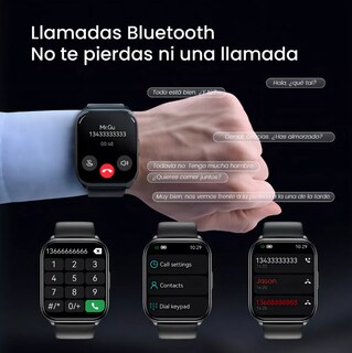 Foto 3 | Smartwatch Reloj Inteligente Llamada 1.85'' Filwans Gts Mini Color Blanco