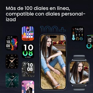 Foto 8 | Smartwatch Reloj Inteligente Llamada 1.85'' Filwans Gts Mini Color Blanco