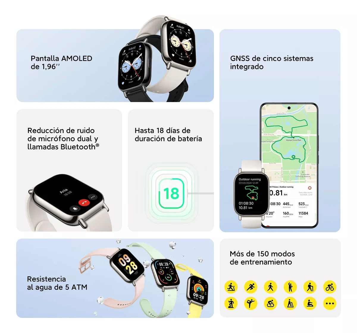 Foto 4 | Smartwatch Xiaomi Redmi Watch 5 Lite Gold Blanco