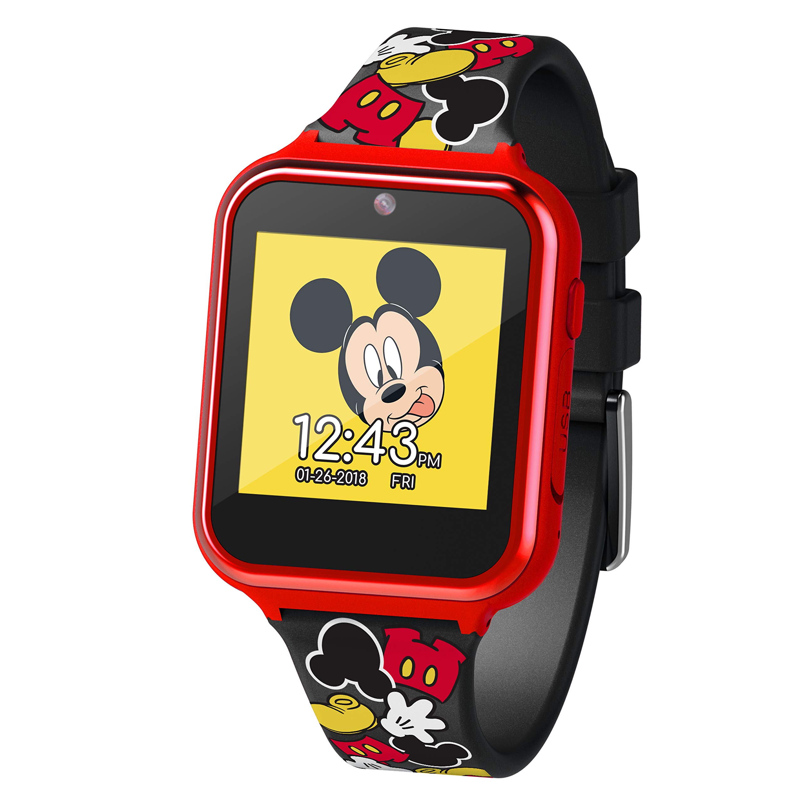 Foto 1 | Reloj Inteligente Accutime Kids Disney Mickey Mouse Rojo Negro Mk4089az - Venta Internacional.