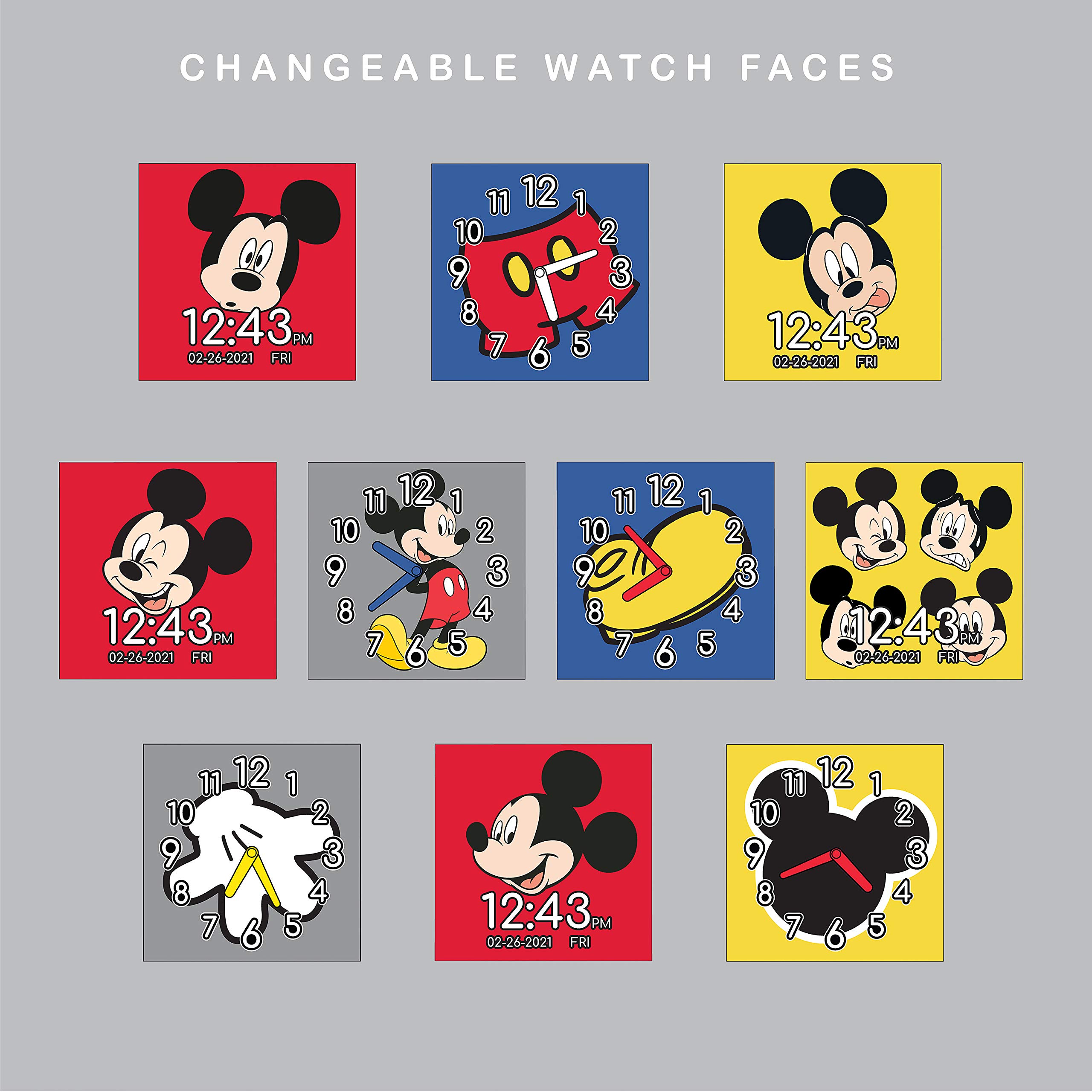 Foto 6 pulgar | Reloj Inteligente Accutime Kids Disney Mickey Mouse Rojo Negro Mk4089az - Venta Internacional.