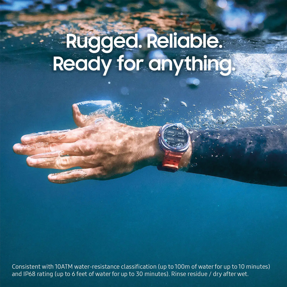 Foto 7 pulgar | Samsung Galaxy Watch Ultra 47mm Lte Plata Titanium Correa Negra