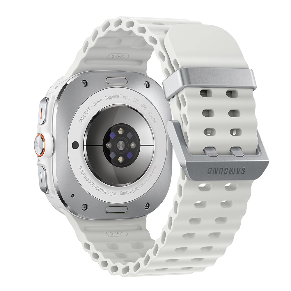 Foto 4 pulgar | Samsung Galaxy Watch Ultra 47mm Lte Plata Titanium Correa Blanca
