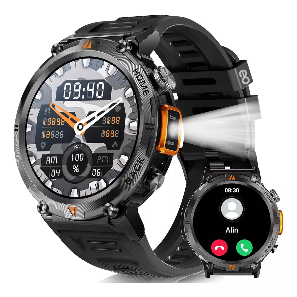 Foto 2 | Smart Watch Bluetooth Impermeable Eo Safe Imports Esi-17493-1 Negro