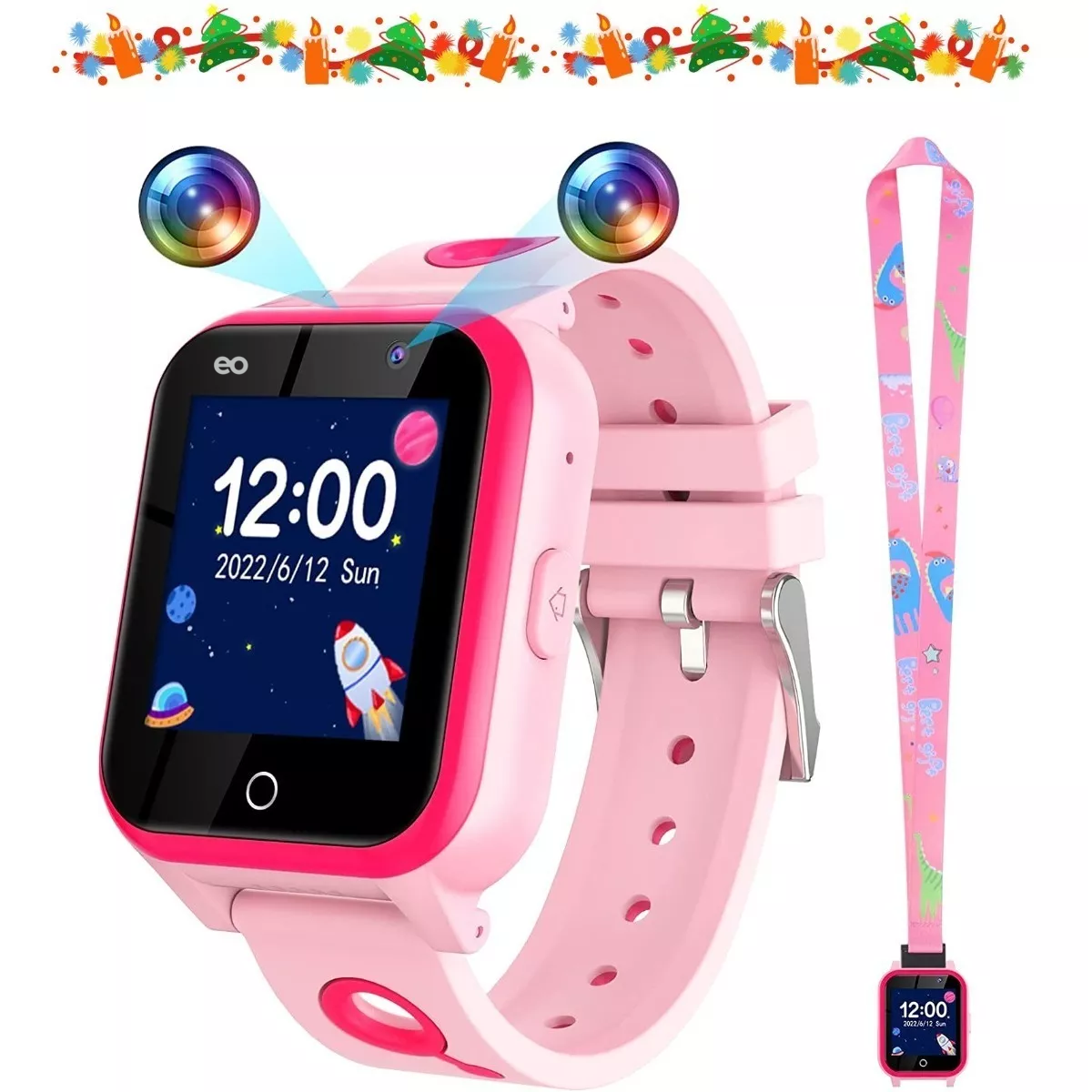 Foto 3 pulgar | Reloj Inteligente Para Niños Con Música Y Cámara Y 18 Juegos Eo Safe Imports Esi-14616-1 Rosa