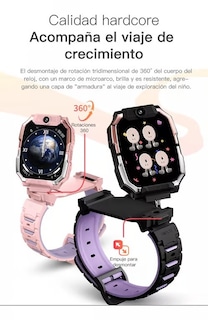 Foto 2 | Reloj Inteligente Para Niños 4g Gps Wifi Video Llamada Teléfono