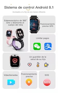 Foto 3 | Reloj Inteligente Para Niños 4g Gps Wifi Video Llamada Teléfono