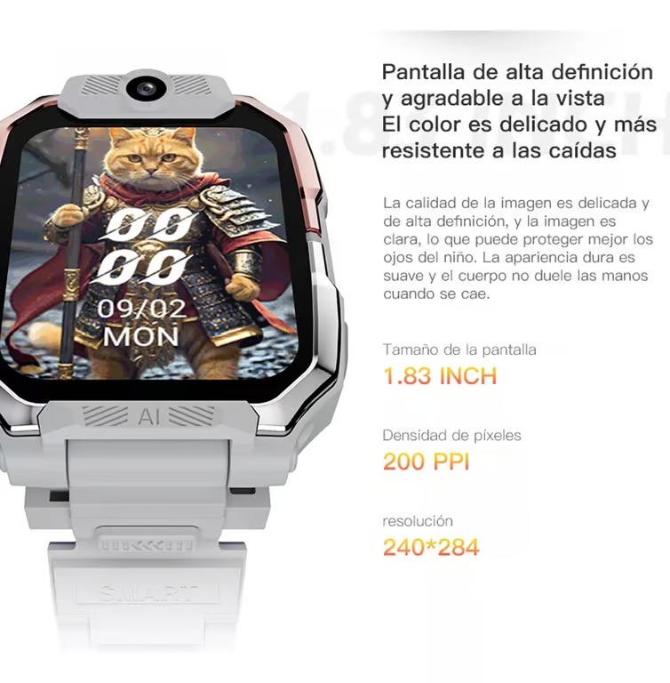 Foto 4 | Reloj Inteligente Para Niños 4g Gps Wifi Video Llamada Teléfono