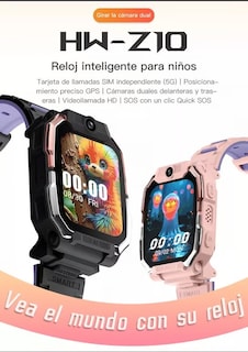 Foto 7 | Reloj Inteligente Para Niños 4g Gps Wifi Video Llamada Teléfono