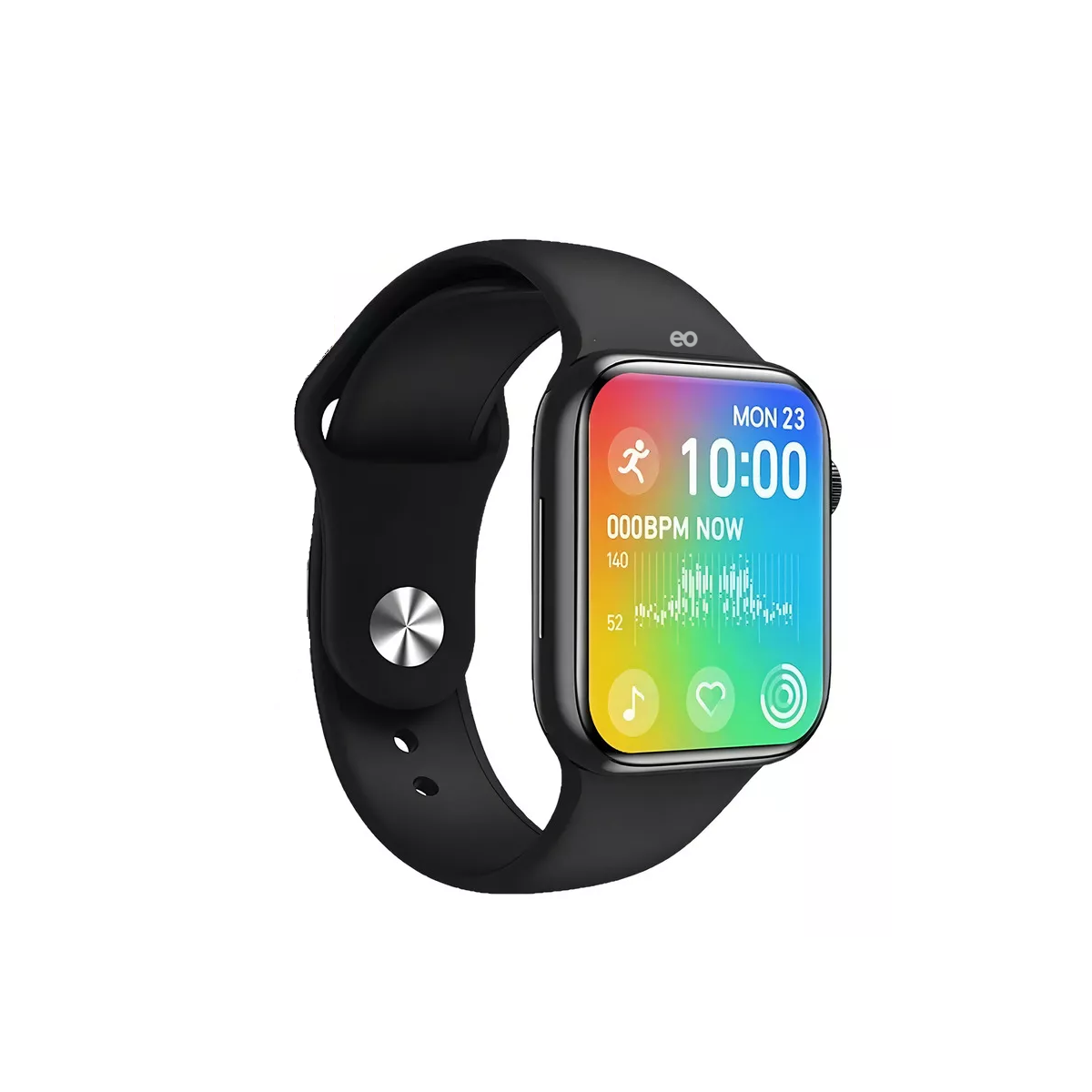 Foto 1 | Reloj Inteligente Bluetooth Sensor Cardíaco Y Oxígeno Eo Safe Imports Esi-15348-1 Negro