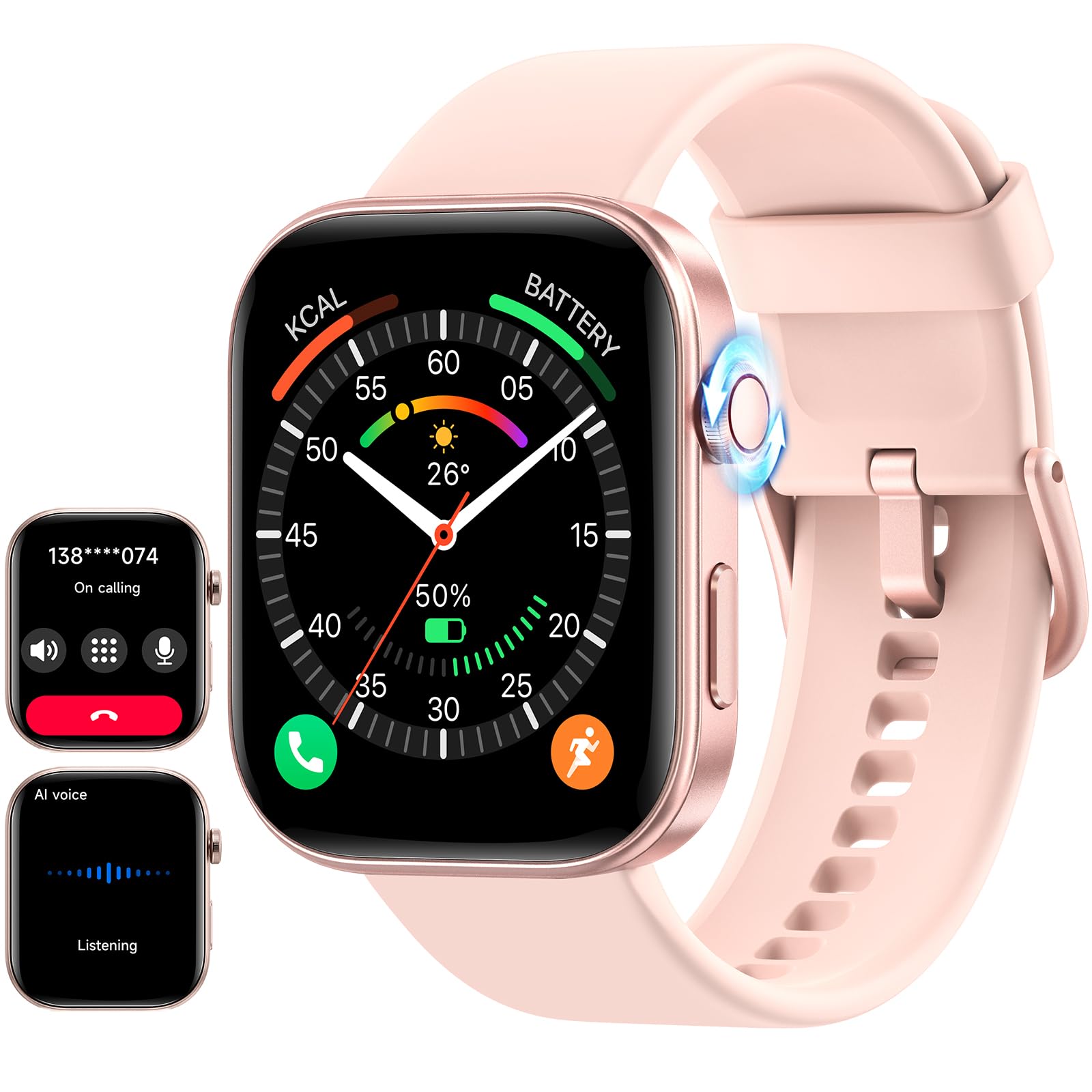 Reloj Inteligente Aeac con Pantalla Amoled 3 Atm Rosa - Venta Internacional