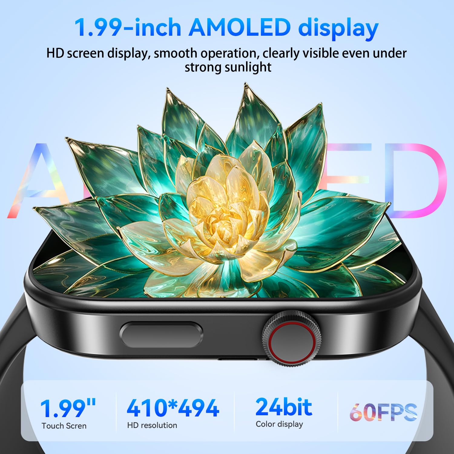 Foto 5 pulgar | Reloj Inteligente Aeac con Pantalla Amoled Resistente al Agua - Venta Internacional