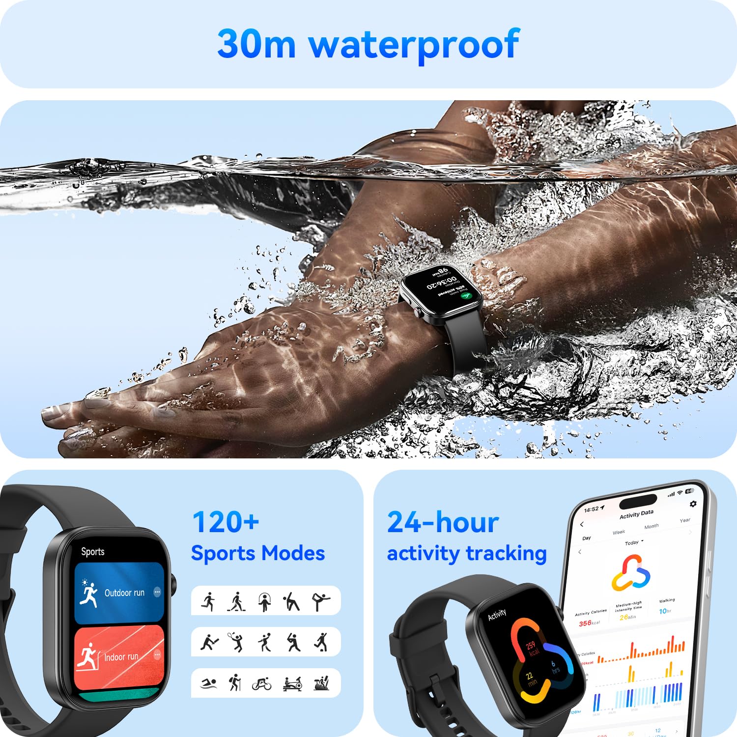 Foto 8 pulgar | Reloj Inteligente Aeac con Pantalla Amoled Resistente al Agua - Venta Internacional