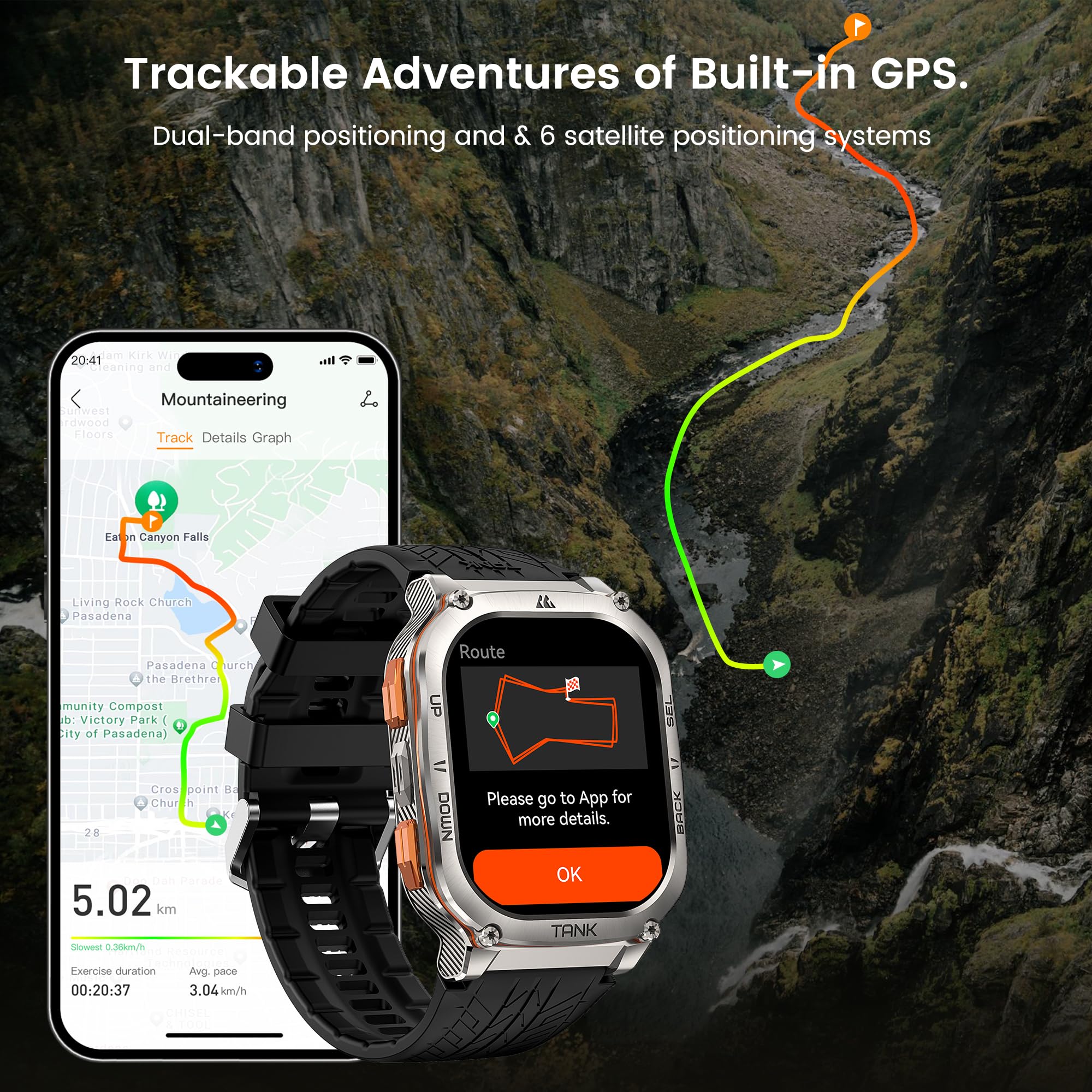 Foto 4 pulgar | Reloj Inteligente Amaztim Military M3 Ultra Gps 50 M Resistente al Agua - Venta Internacional