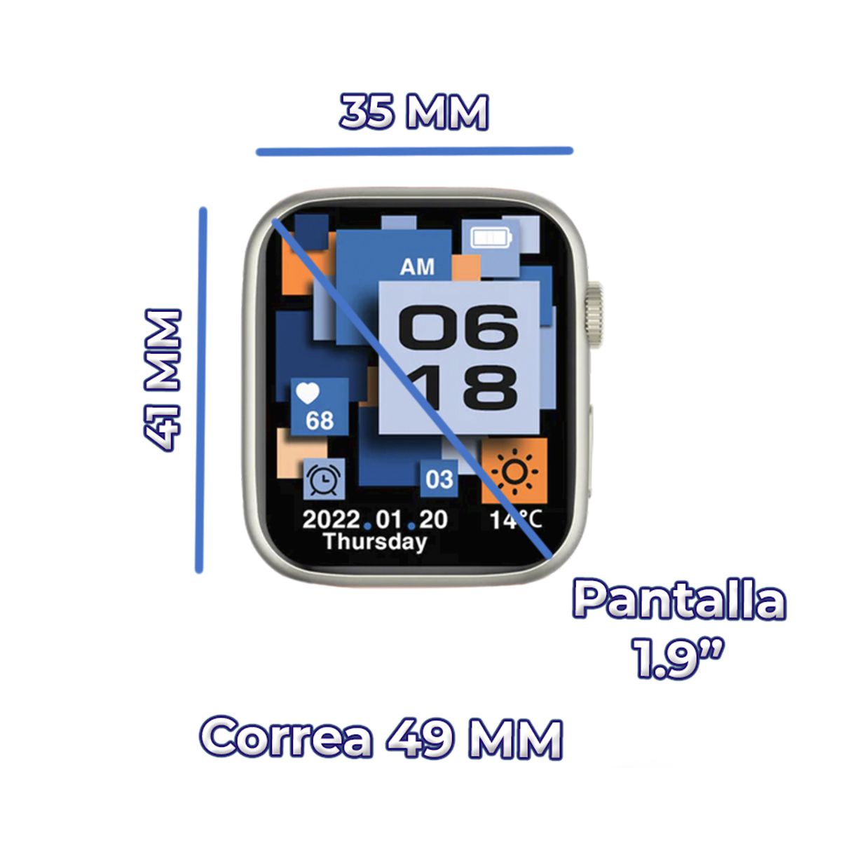Foto 4 pulgar | Smarwatch Tipo S9ultra Con 7 Correas Carga Inalámbrica Real Antisalpicaduras