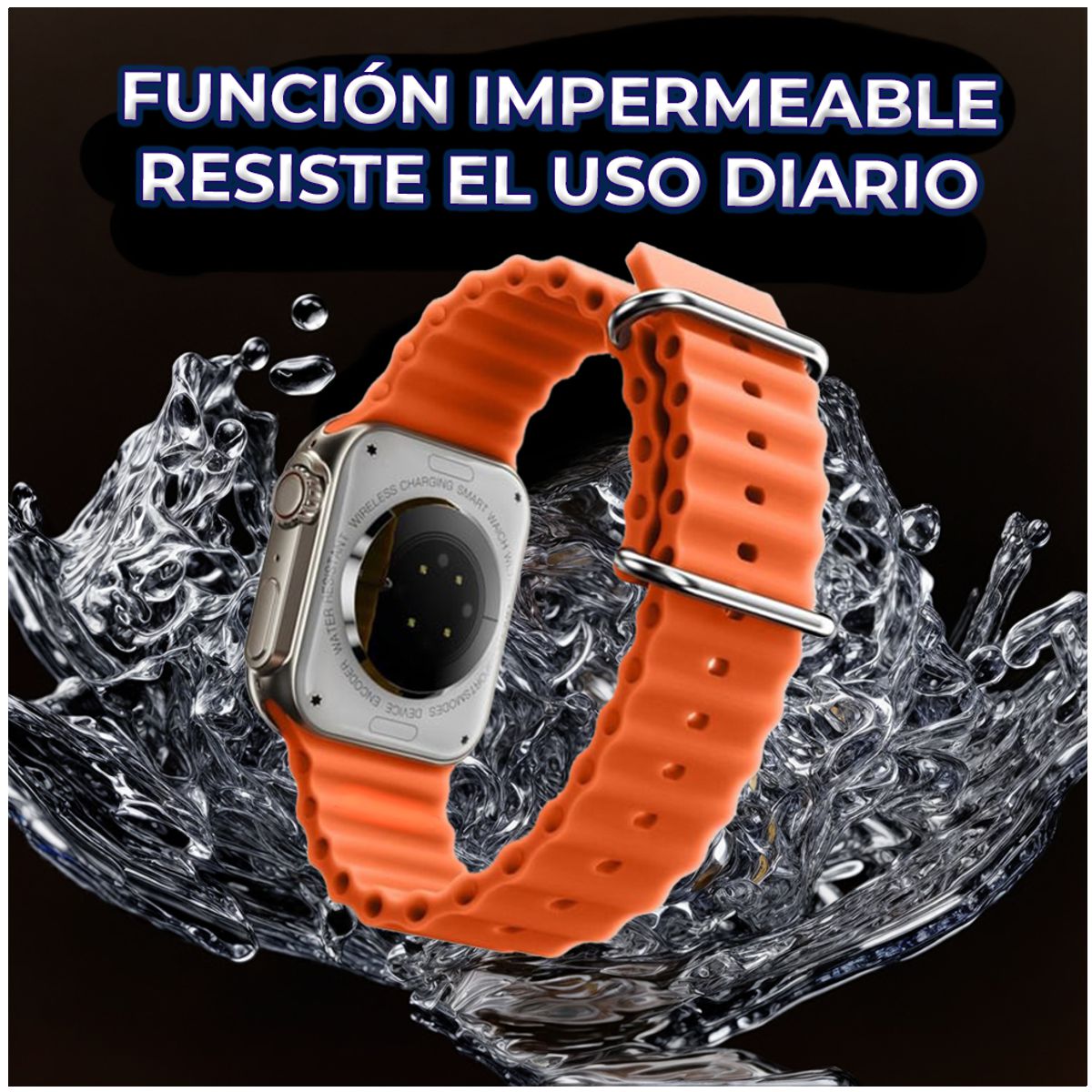 Foto 7 pulgar | Smarwatch Tipo S9ultra Con 7 Correas Carga Inalámbrica Real Antisalpicaduras